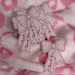 20 Bow "Thank You" cards